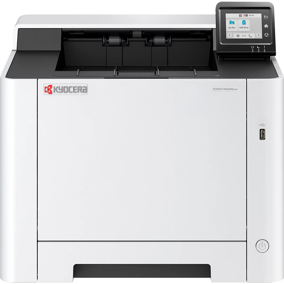 Farblaserdrucker KYOCERA ECOSYS PA2600cwx, Duplex/Mobildruck/Direktdruck, 1200 x 1200 dpi, 26 Seiten/Min., USB/LAN/WLAN/Micro-SD, bis A4, inkl. CMYK-Toner