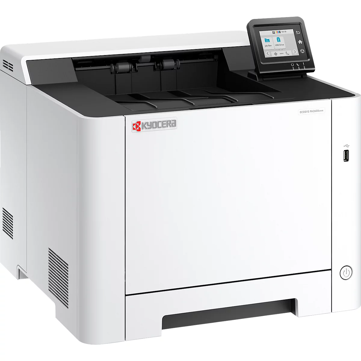 Farblaserdrucker KYOCERA ECOSYS PA2600cwx, Duplex/Mobildruck/Direktdruck, 1200 x 1200 dpi, 26 Seiten/Min., USB/LAN/WLAN/Micro-SD, bis A4, inkl. CMYK-Toner