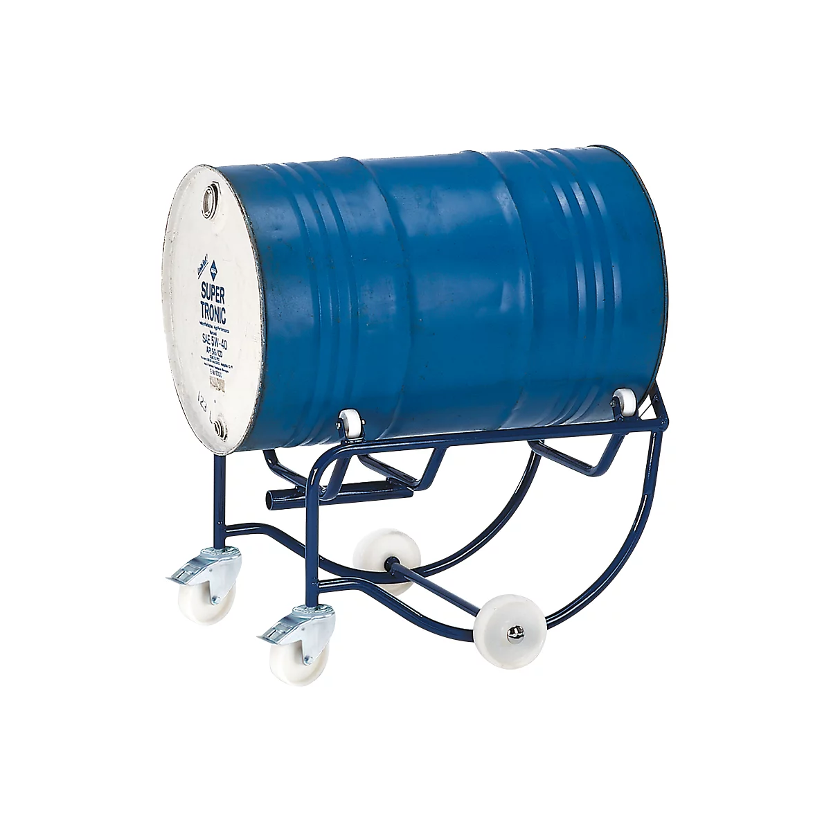 Fasskipper für 200-Liter-Fass, mit 4 Rollen