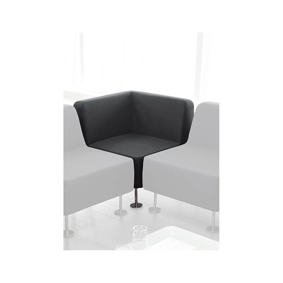 Fauteuil d'angle Wall In, anthracite