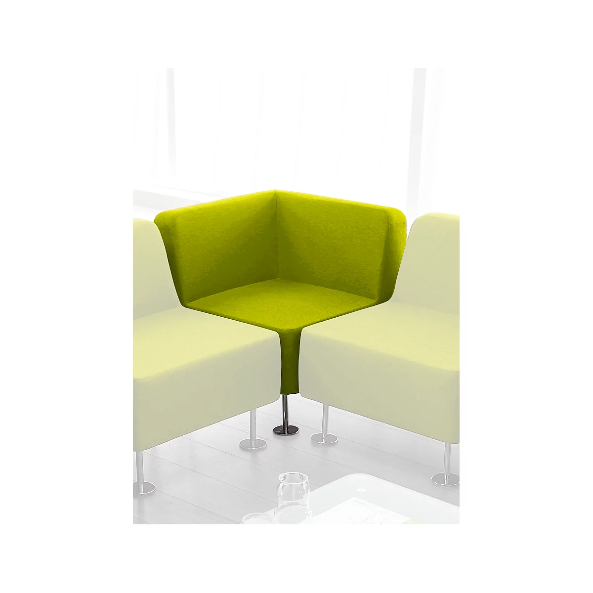 Fauteuil d'angle Wall In, vert