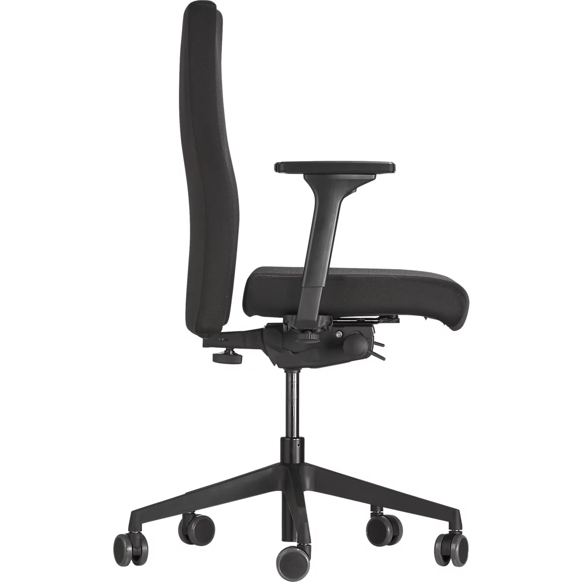 Fauteuil de bureau Dauphin to-strike work comfort pro, avec accoudoirs, mécanisme synchrone, assise profilée, noir