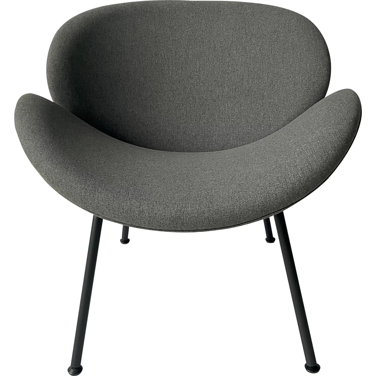 Fauteuil Paperflow SMILE, mousse de polyuréthane, jusqu'à 120 kg, acier &amp; polyester, noir &amp; anthracite