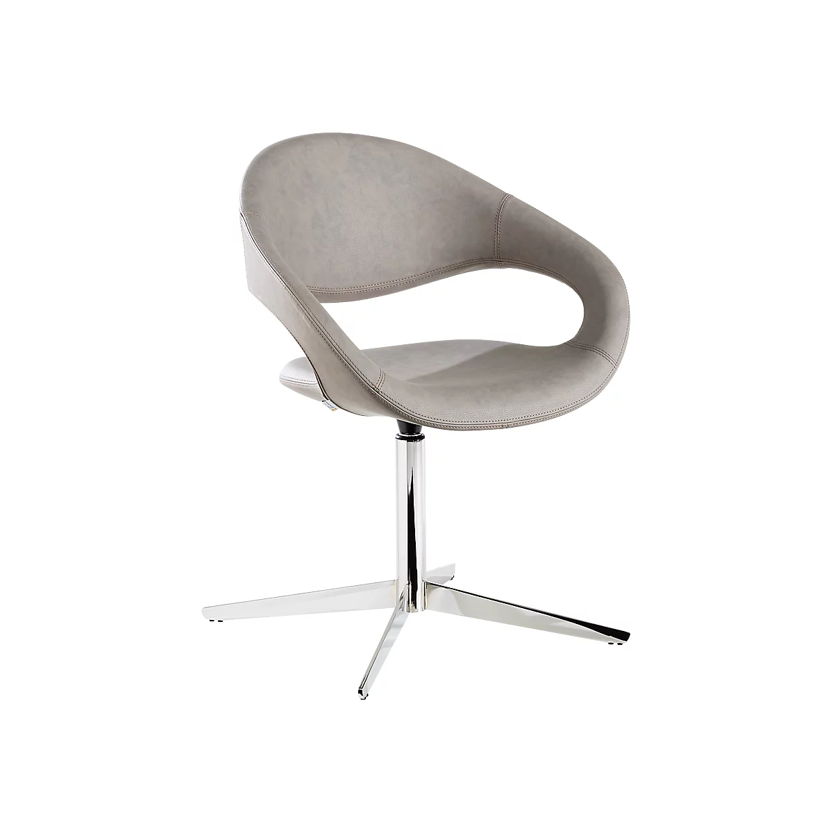 Fauteuil pivotant SAMBA, capacité de charge jusqu'à 200 kg, fauteuil, gris