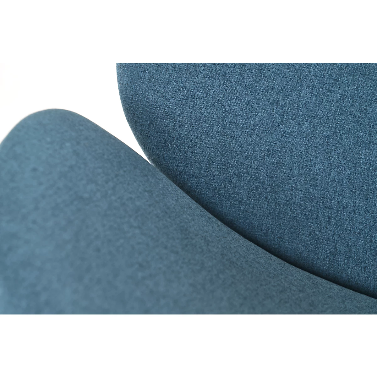 Fauteuil SMILE Paperflow - polyurethaanschuim - staal en polyester - zwart en blauw