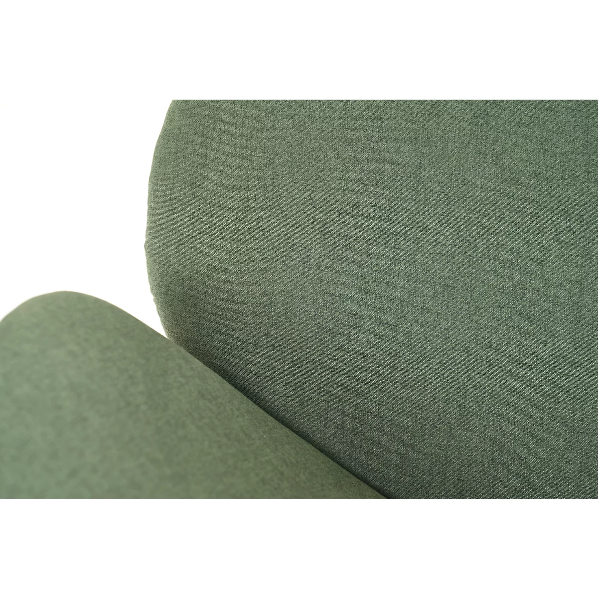 Fauteuil SMILE Paperflow - polyurethaanschuim - staal en polyester - zwart en groen