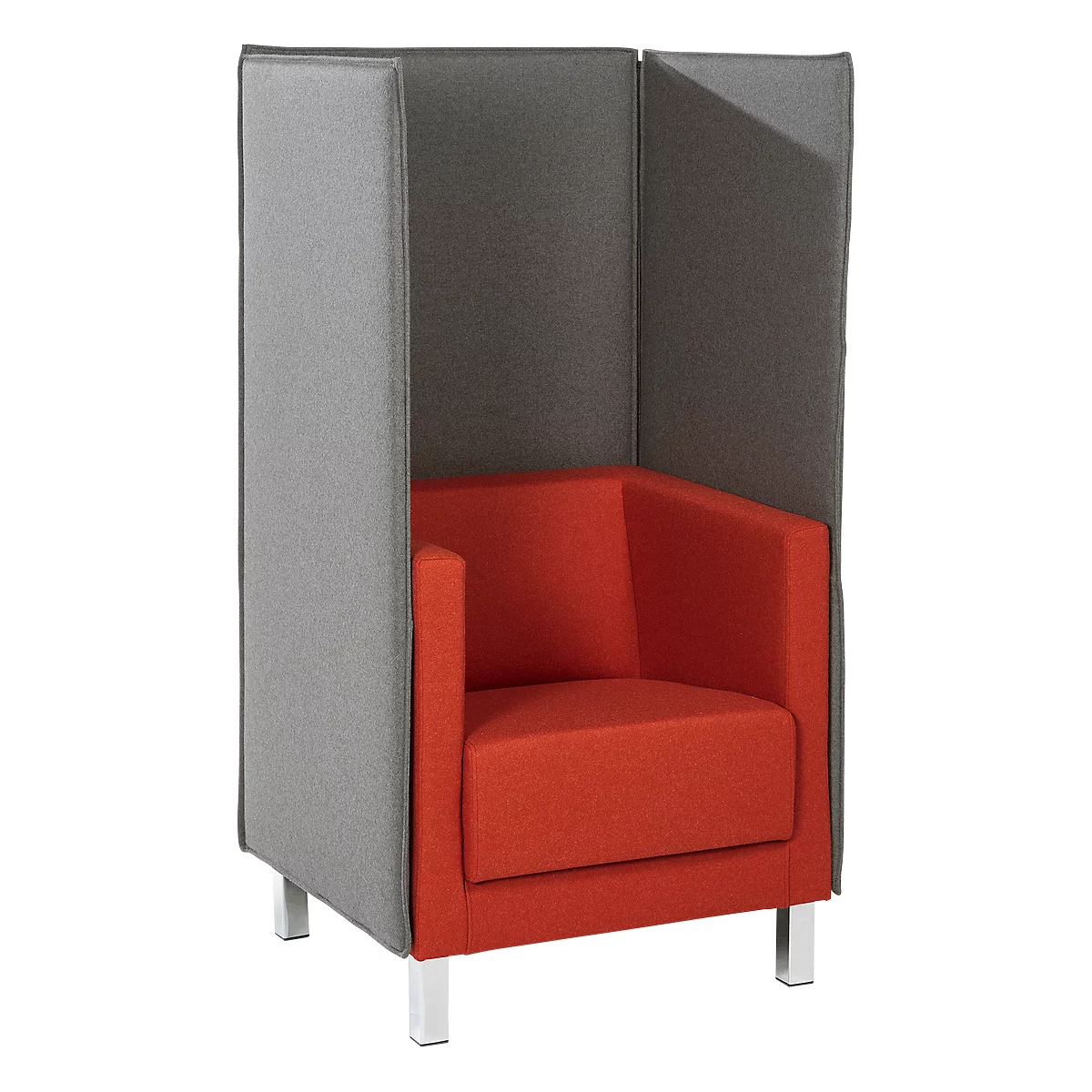 Fauteuil Wienea, stof rood