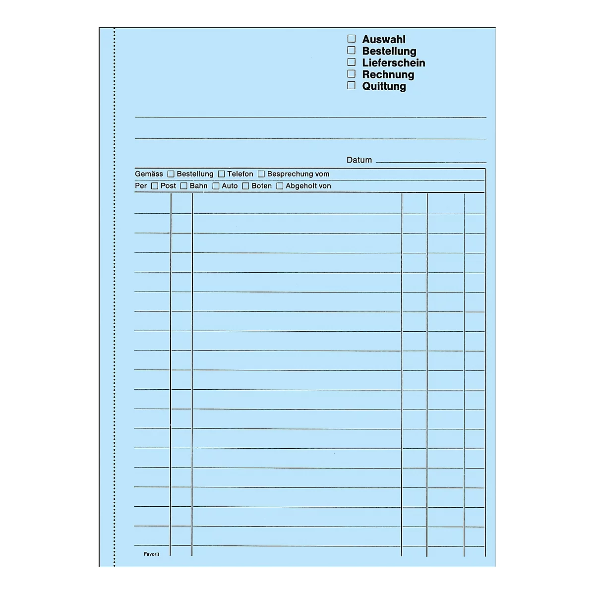 Favorit Mehrzweckbuch, 50 x 3 Blatt