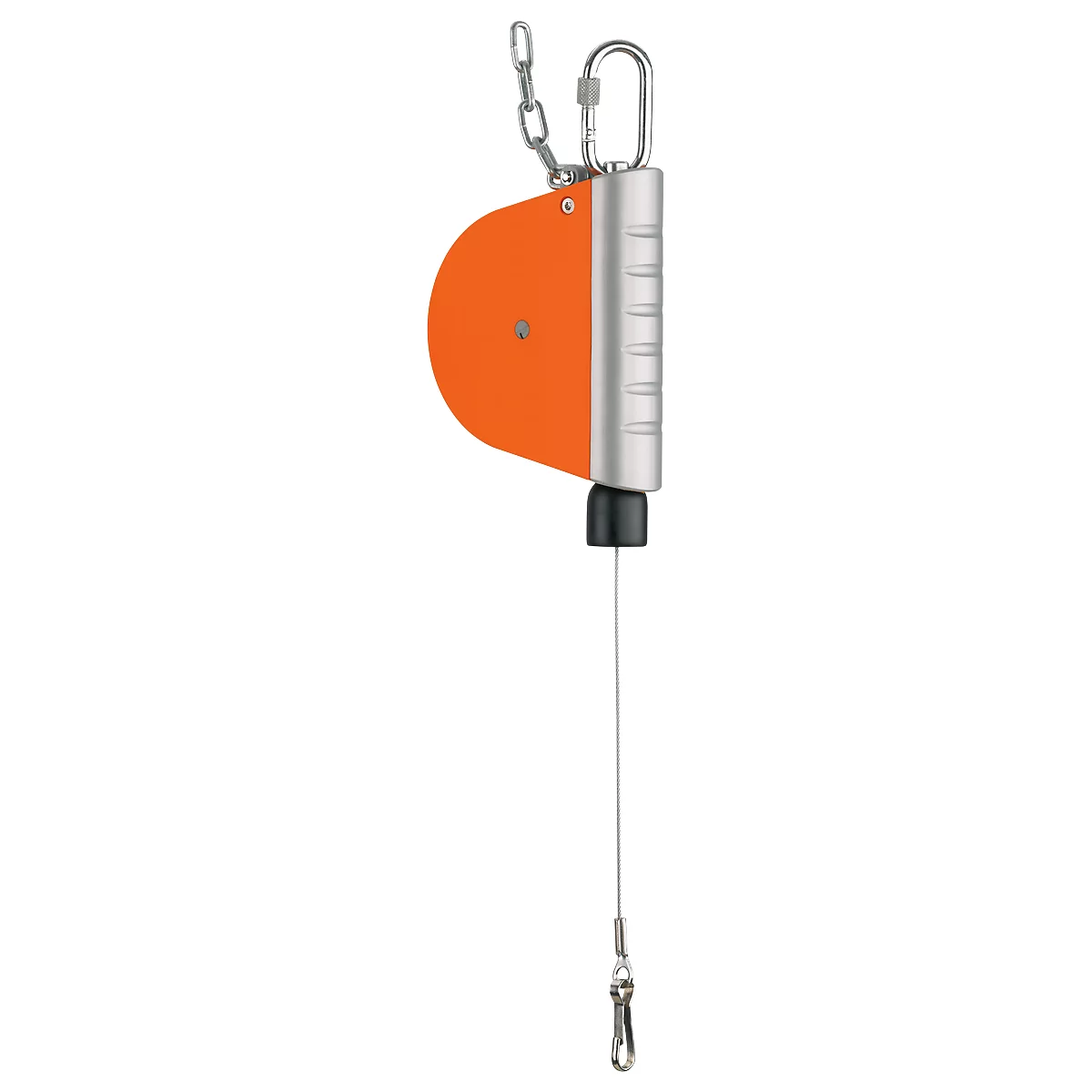 Federzug HAHN+KOLB Autostat Typ 7200, Traglast 0,3 bis 1,5 kg, Seilauszugslänge bis 1600 mm, Rückholer, Absturzsicherung, Spezialkunststoff, orange