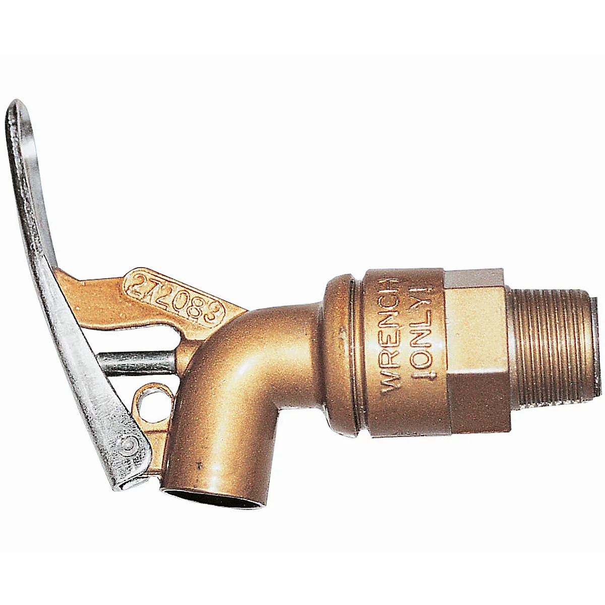 Feindosierhahn, Zinkdruckguss, Anschluss 3/4", mit Flammensperre, selbstschließend