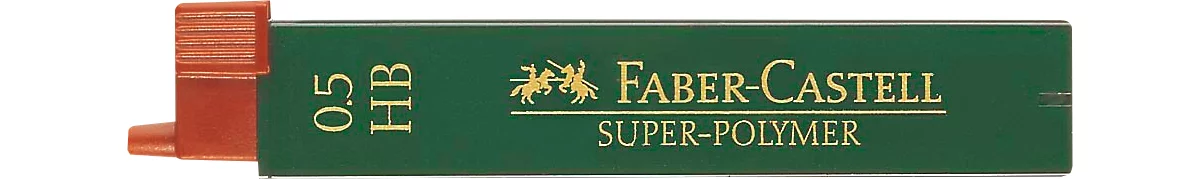 Feinminen Faber-Castell Super-Polymer, HB, 0,5 mm, 12 Stück