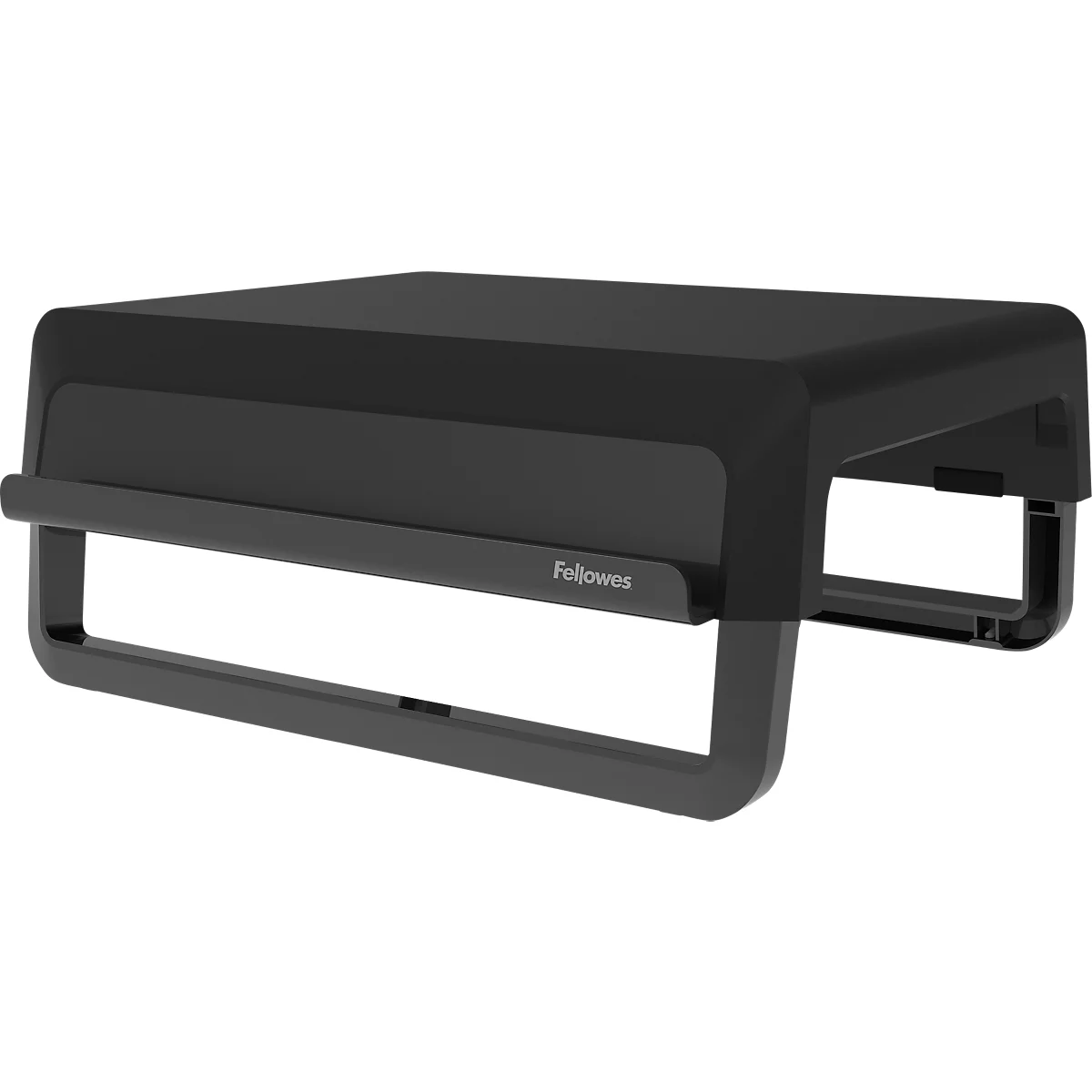 Fellowes Breyta™ monitorstandaard, 3-traps hoogteverstelbaar, B 354 x D 304 x H 82-151 mm, 100% gerecycled kunststof, zwart