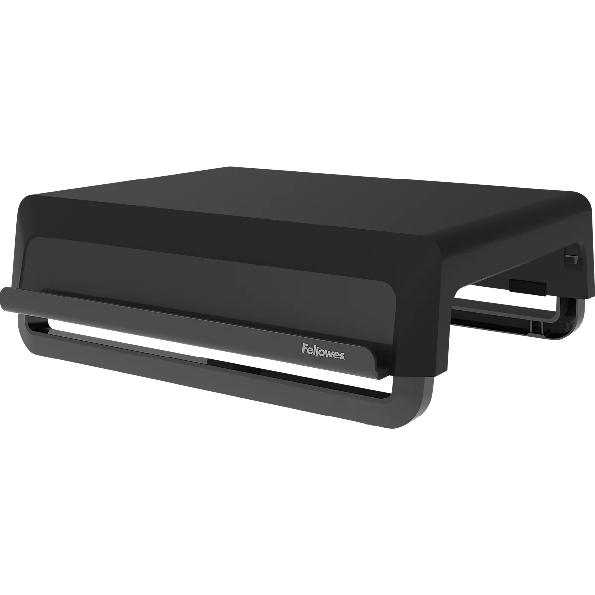 Fellowes Breyta™ Support d'écran, réglable en hauteur sur 3 niveaux, L 354 x P 304 x H 82-151 mm, 100% plastique recyclé, noir