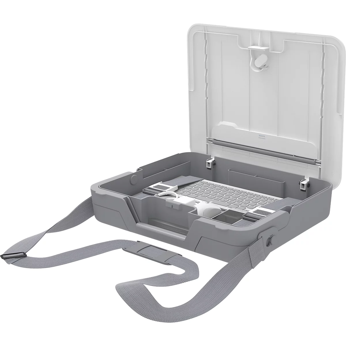 Fellowes® Breyta Toolbox notebooktas, tot 14 inch, cilinderslot, laptophouder, ABS, wit