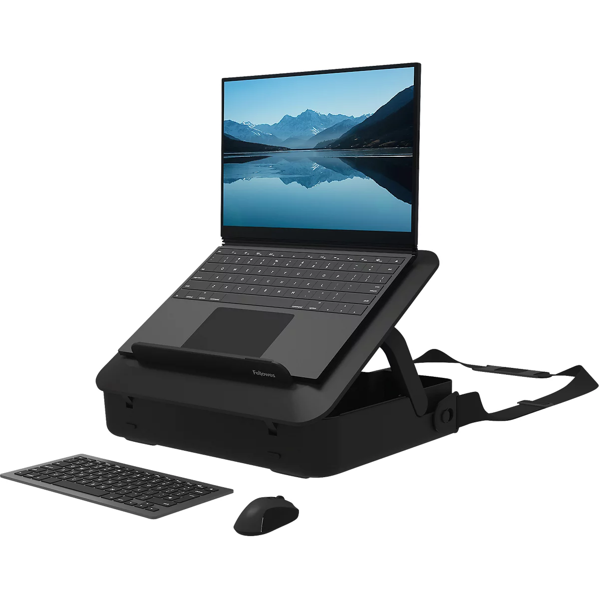 Fellowes® Breyta Toolbox notebooktas, tot 14 inch, cilinderslot, laptophouder, ABS, zwart
