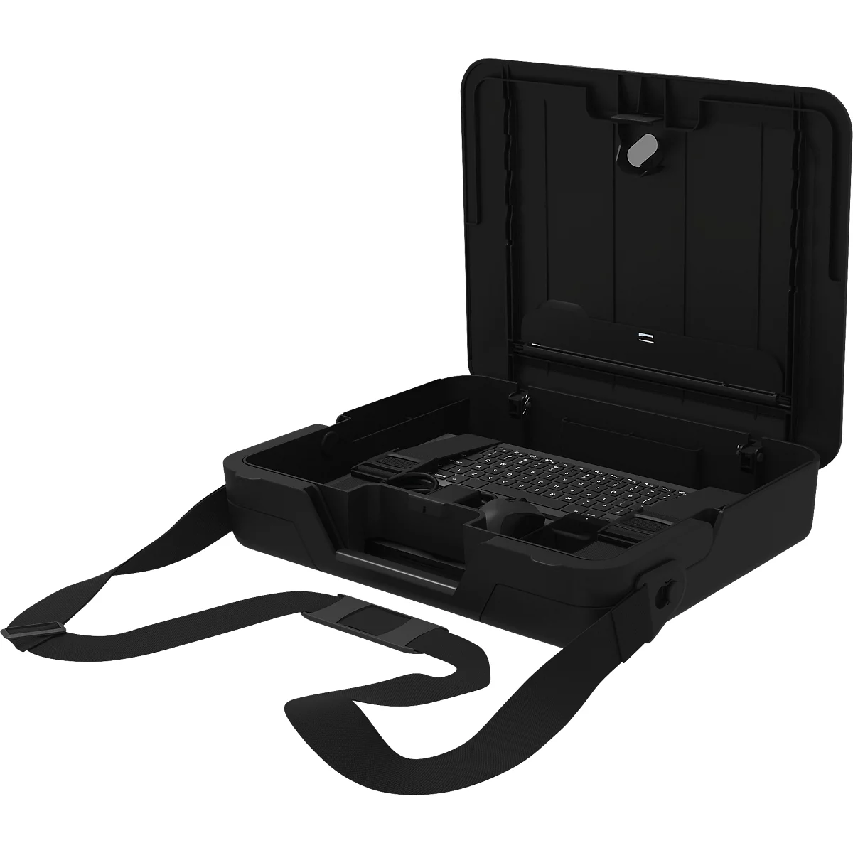 Fellowes® Breyta Toolbox notebooktas, tot 14 inch, cilinderslot, laptophouder, ABS, zwart