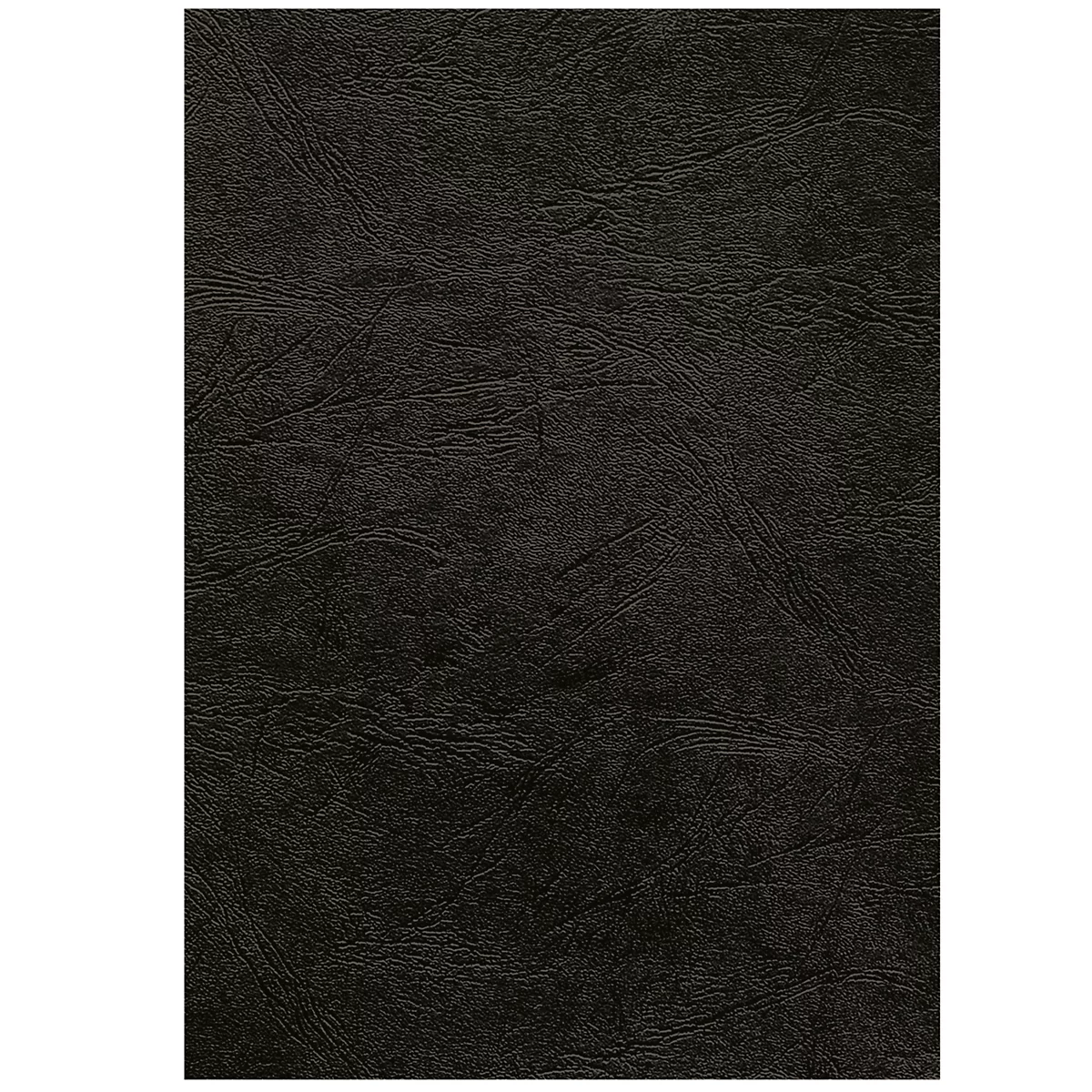 Fellowes Deckblatt, Format A4, für Bindemaschinen, aus Papier in Lederoptik, schwarz, 100 Stück