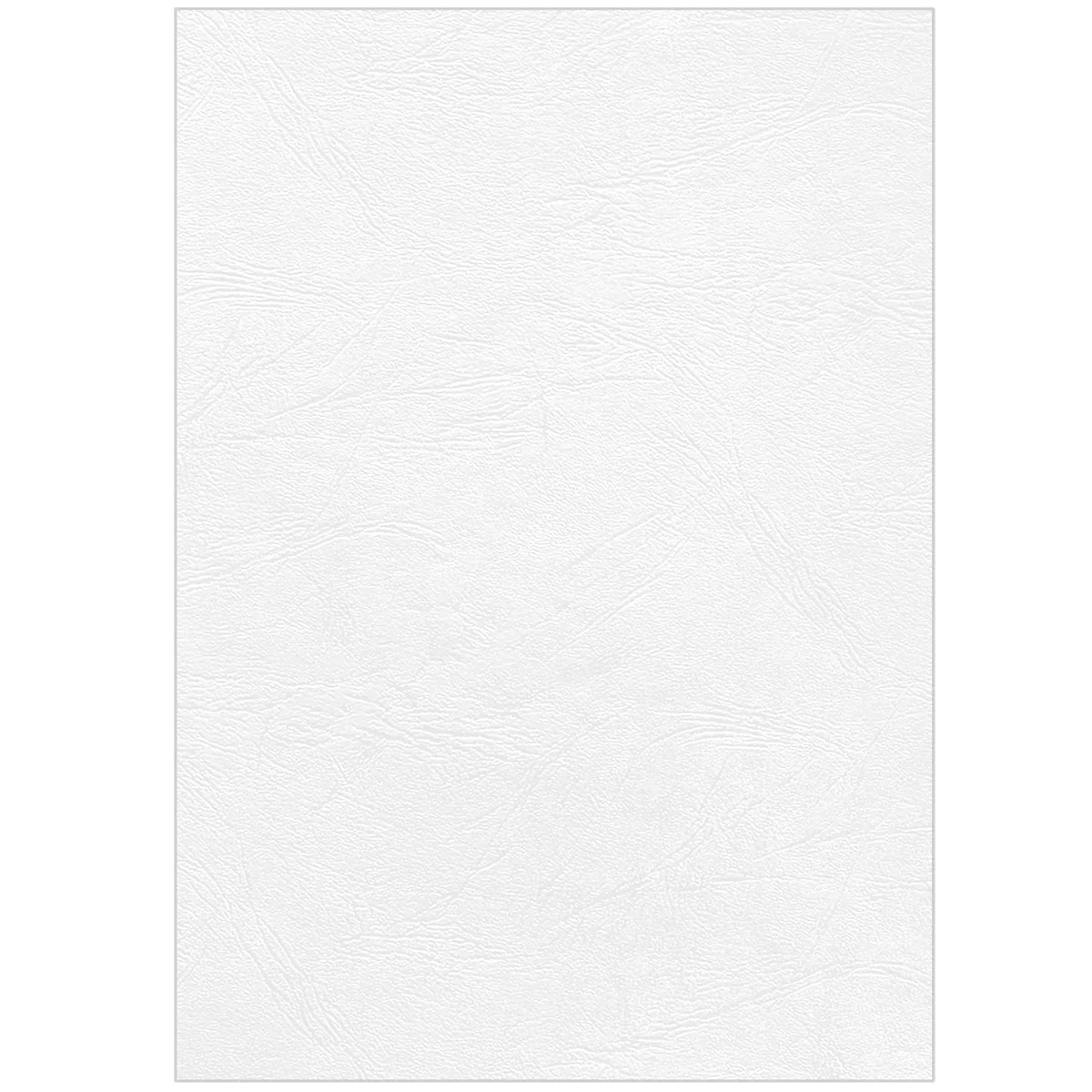 Fellowes dekblad leer, A4, voor inbindmachine, wit, 250 g, 25 stuks