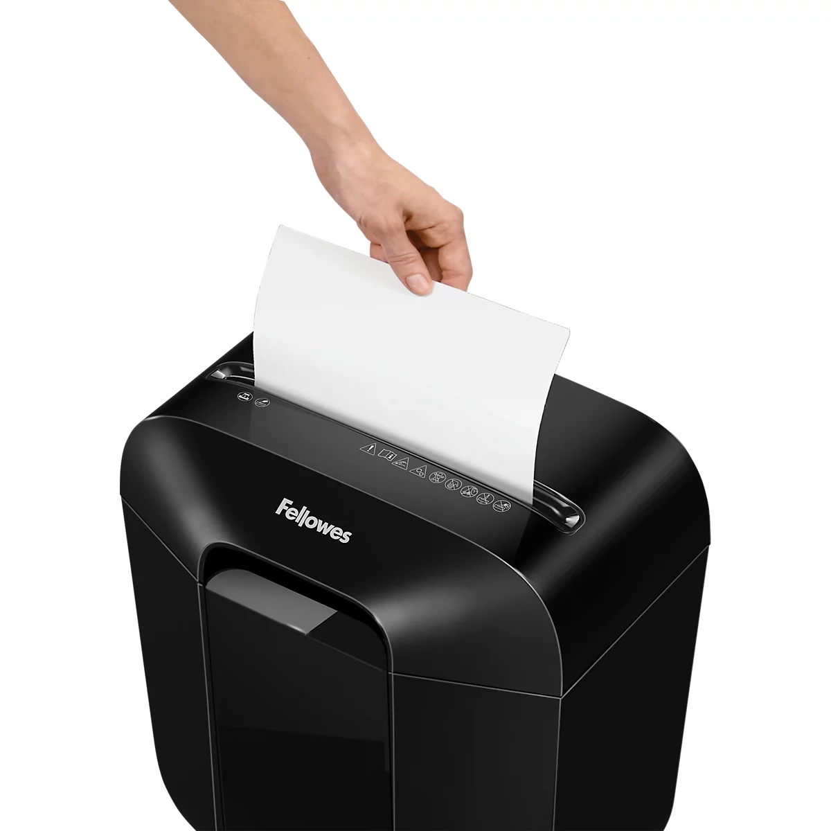 Fellowes Destructeur de documents Powershred® LX25, coupe croisée 4 x 37 mm, P-4, 11,5 l, capacité de coupe 6 feuilles, noir