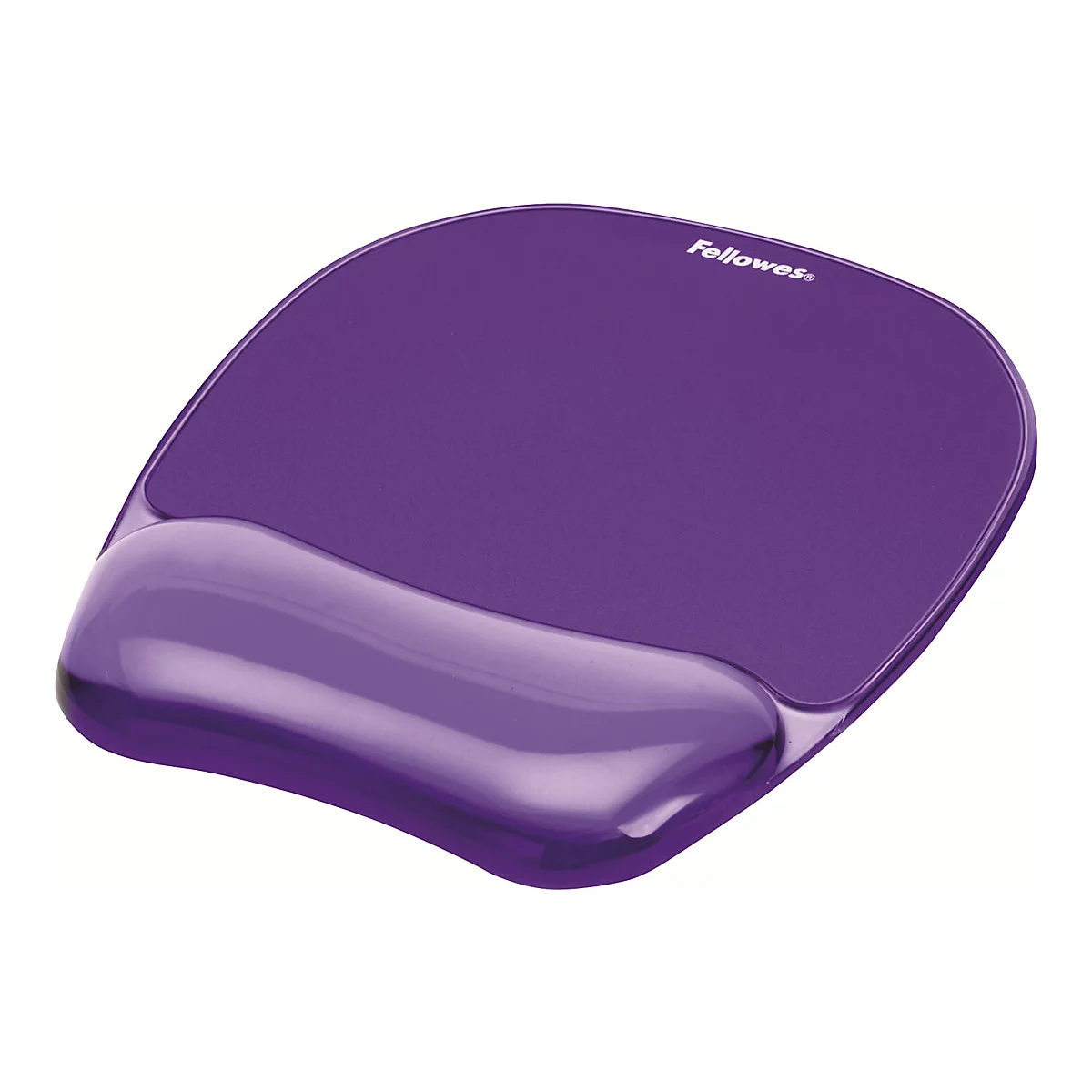 Fellowes Gel Crystals - Mauspad mit Handgelenkpolsterkissen - lila