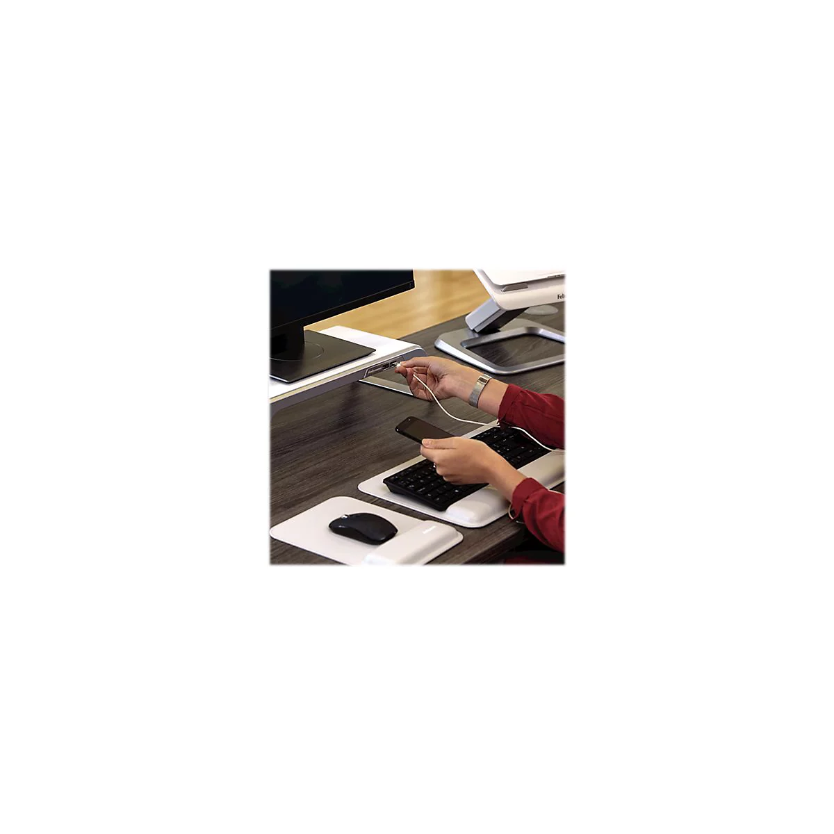 Fellowes Hana Monitor Support - Bildschirmständer - Desktop - weiß