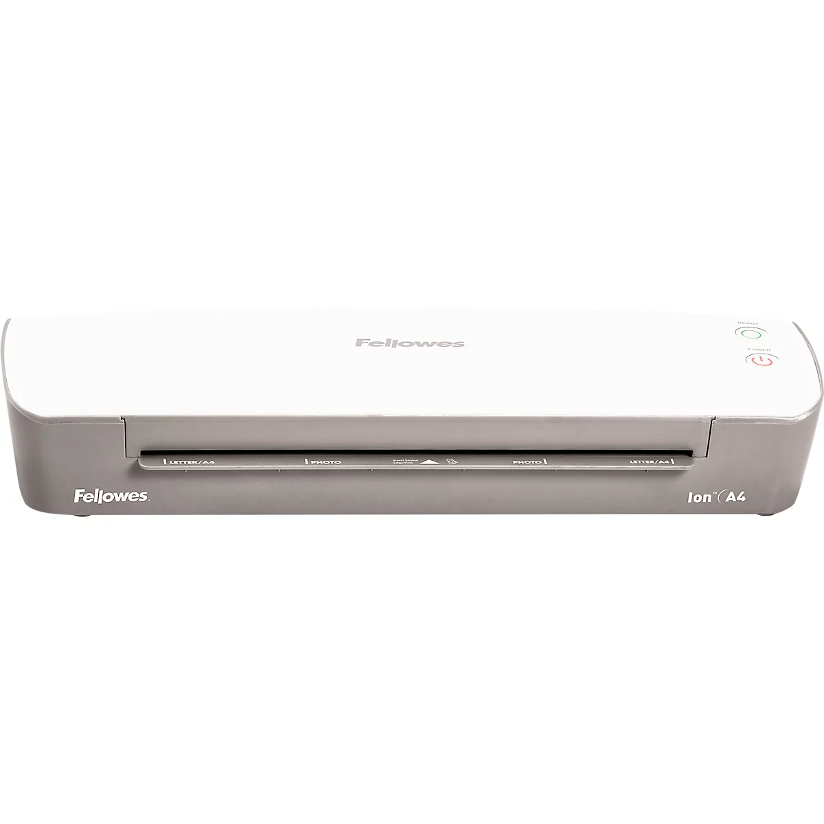 Fellowes® Laminiergerät ION A3, für Folienstärke 80-125 μ, 300 mm/min, mit Starter Kit für 10 x A3 Laminationen, silber-weiß