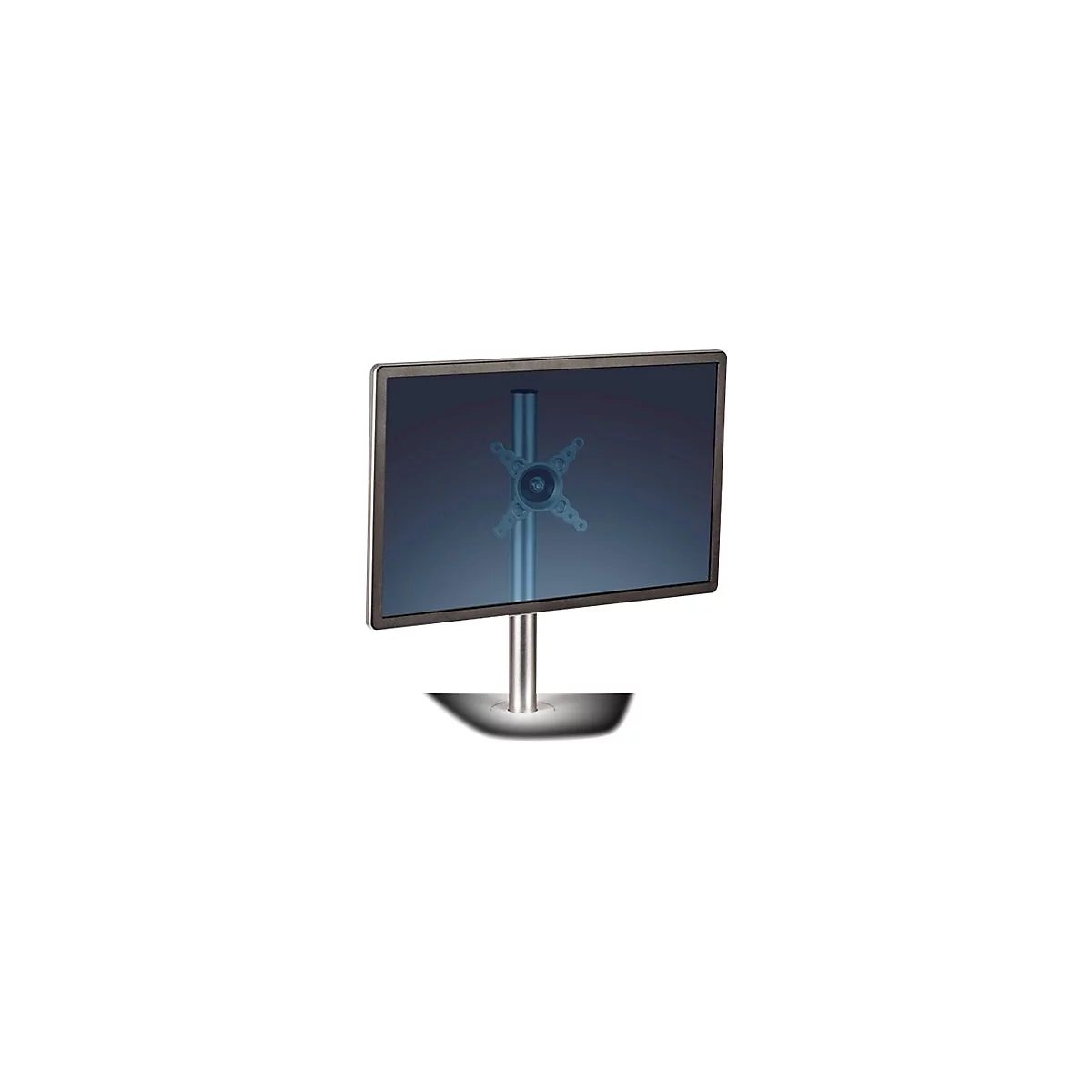 Fellowes Lotus Single Monitor Arm Kit - Befestigungskit - einstellbarer Arm - für LCD-Display - Aluminium - Silber