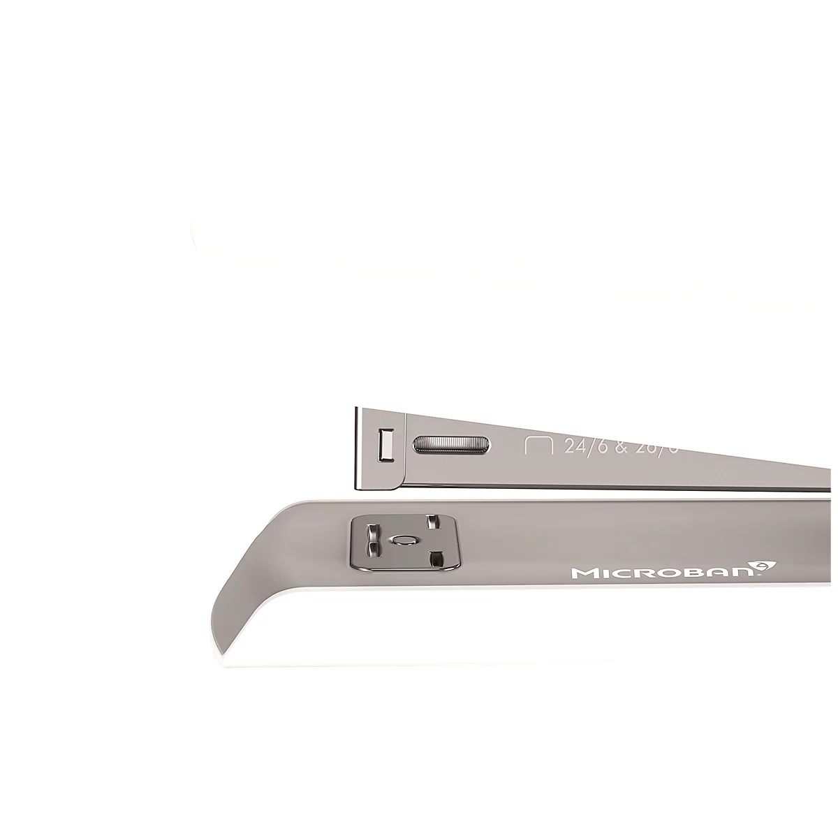 Fellowes LX820™ nietmachine, stevige strips, tot 20 vel, 24/6 of 26/6 nietjes, Microban® antibacteriële technologie, wit