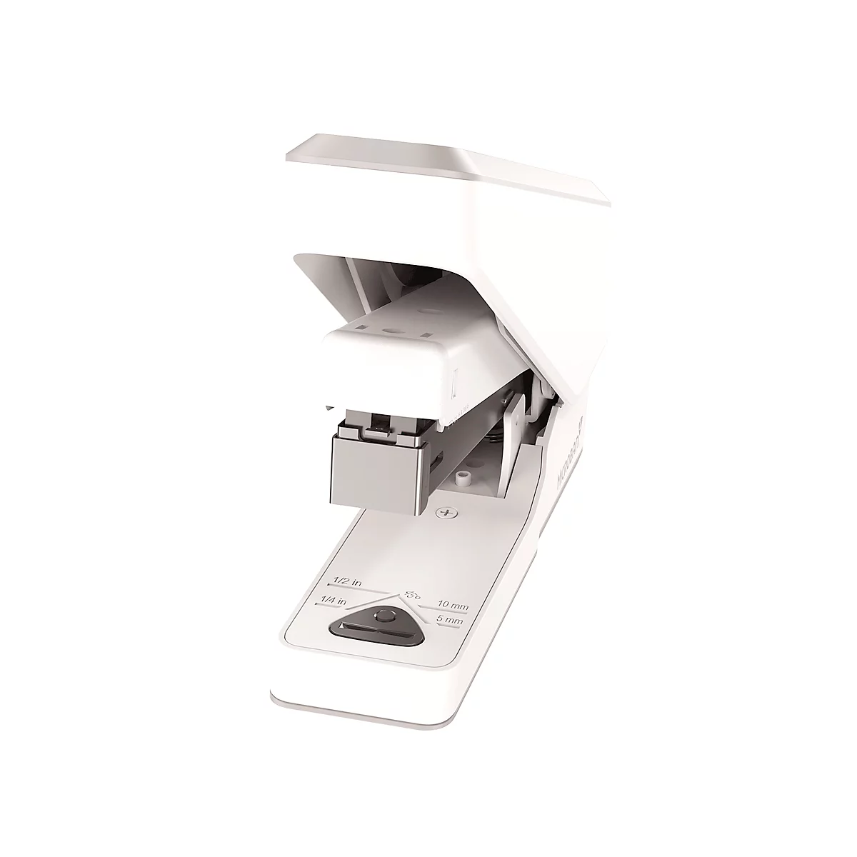 Fellowes LX840™ nietmachine, halve strip, tot 25 vel, 24/6 of 26/6 nietjes, Microban® antibacteriële technologie, wit