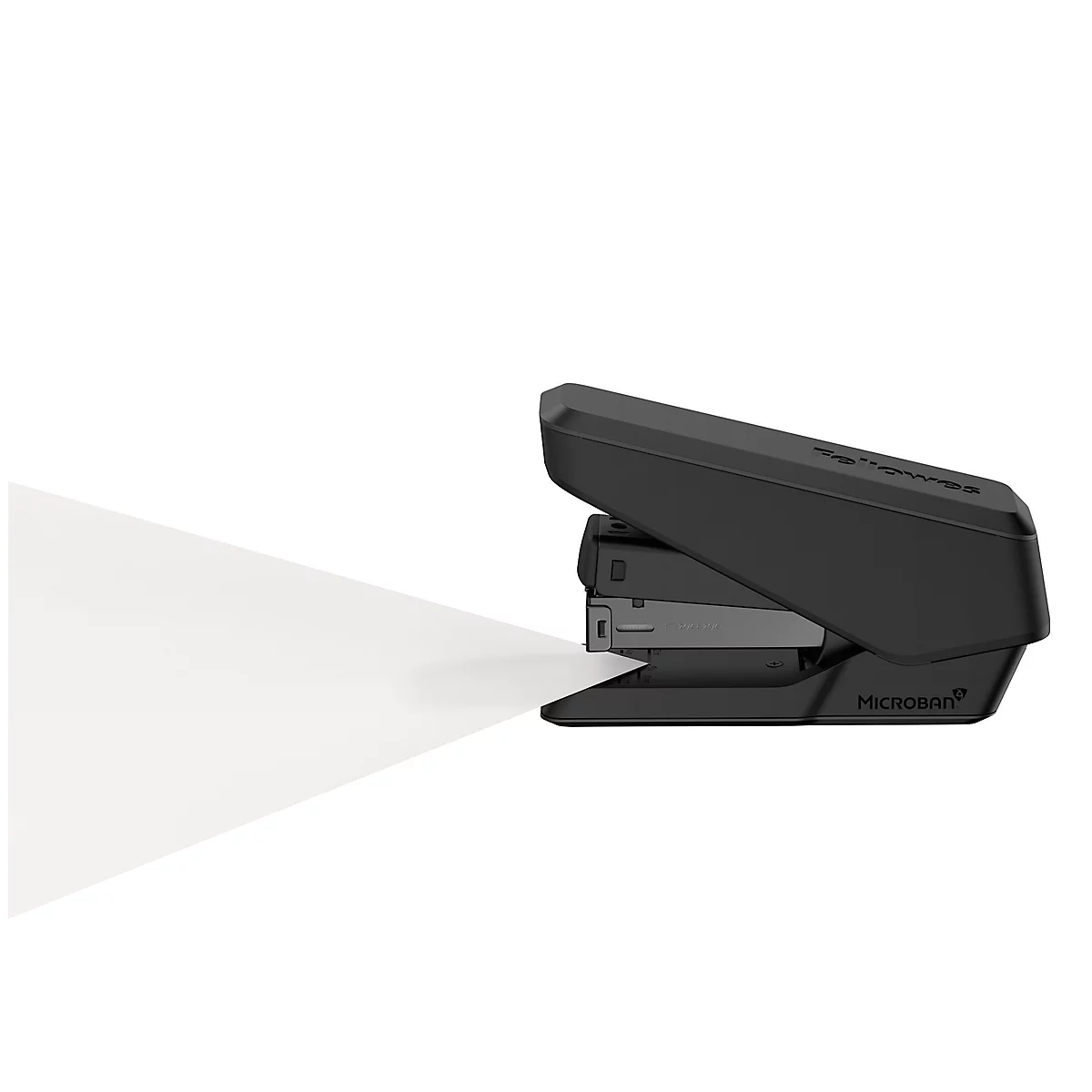 Fellowes LX840™ nietmachine, halve strip, tot 25 vel, 24/6 of 26/6 nietjes, Microban® antibacteriële technologie, zwart