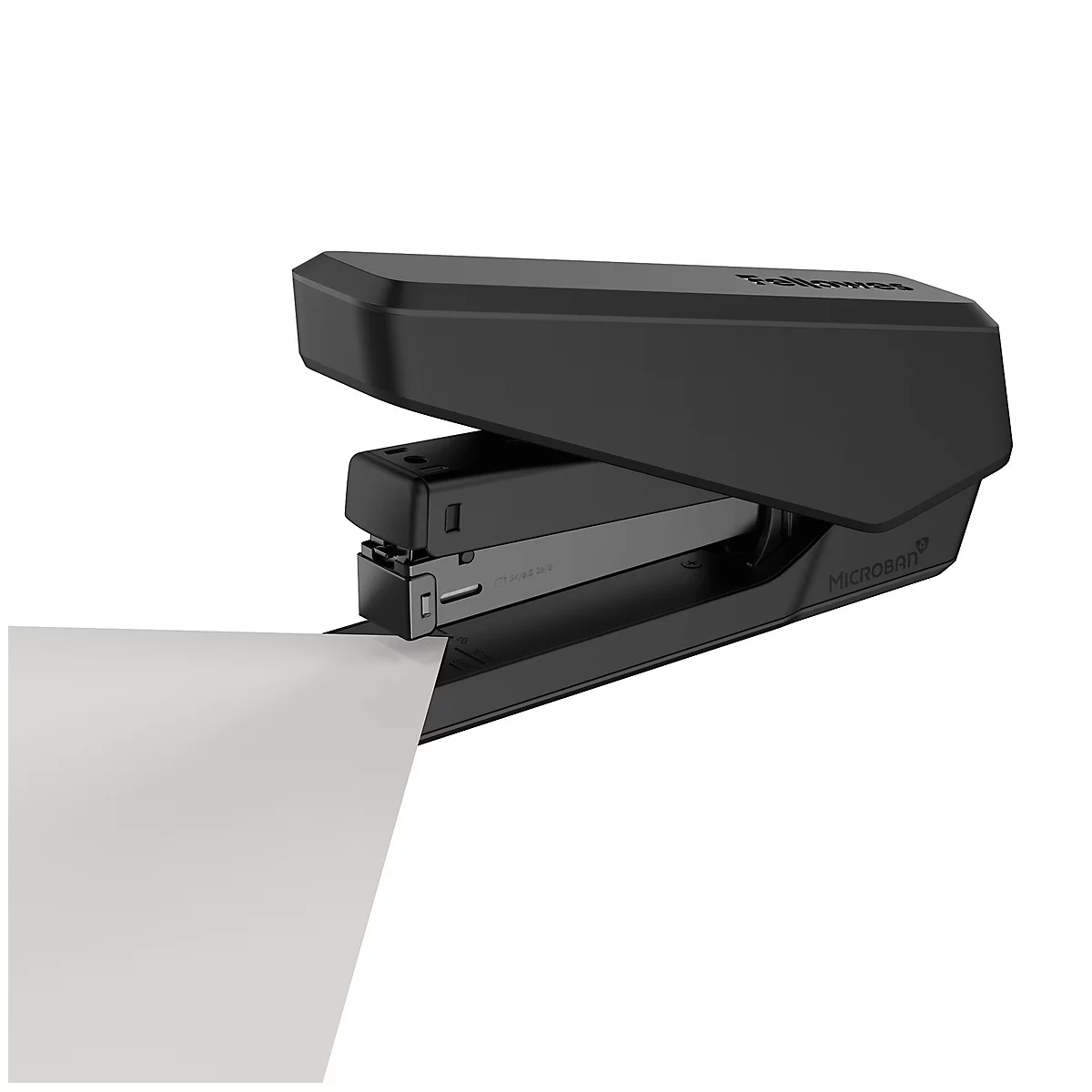 Fellowes LX850™ nietmachine, stevige strips, tot 25 vel, 24/6 of 26/6 nietjes, antibacteriële Microban® technologie, zwart.