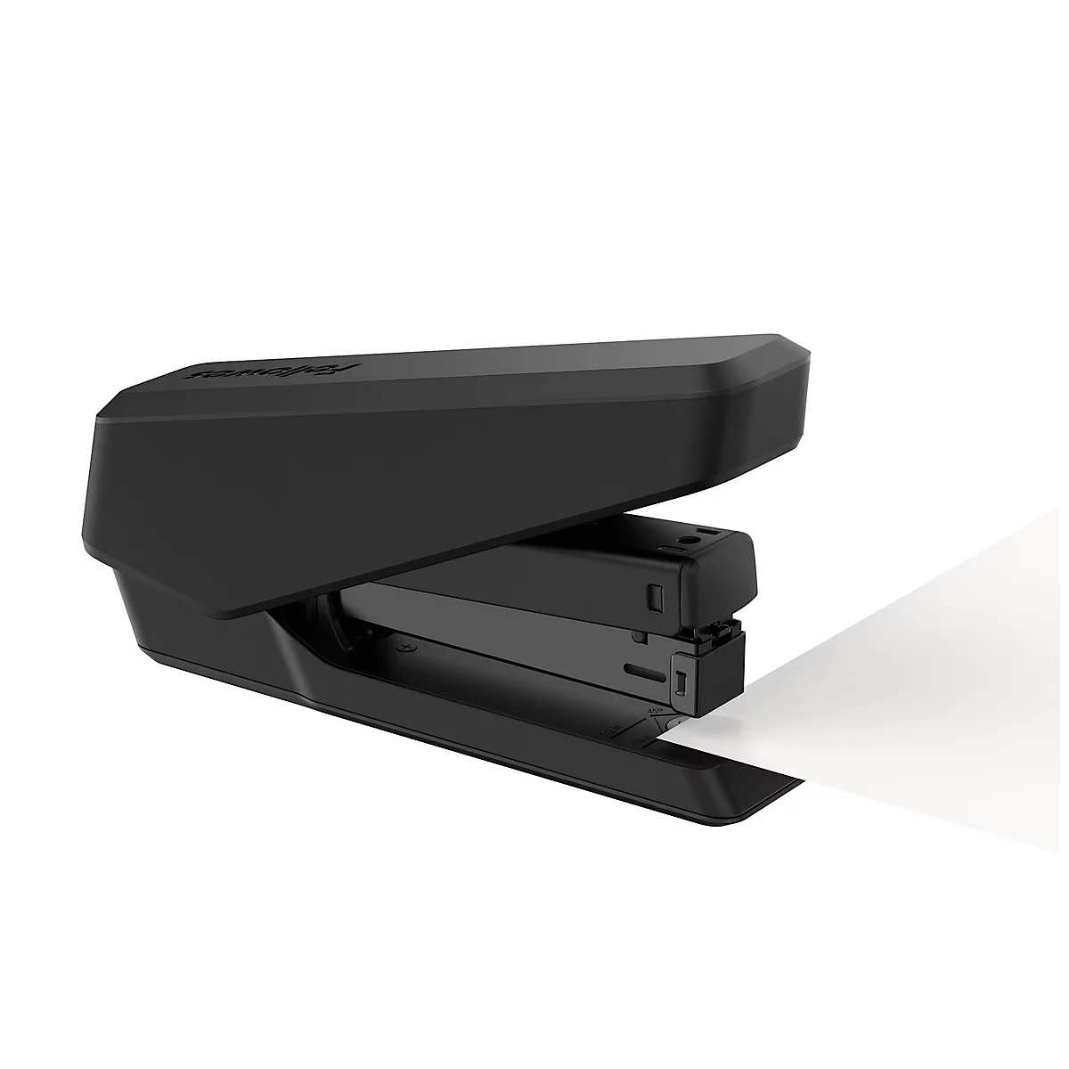 Fellowes LX850™ nietmachine, stevige strips, tot 25 vel, 24/6 of 26/6 nietjes, antibacteriële Microban® technologie, zwart.