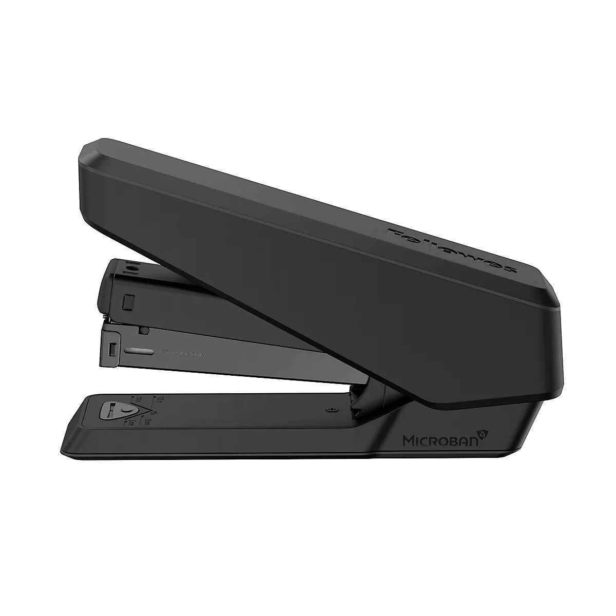 Fellowes LX850™ nietmachine, stevige strips, tot 25 vel, 24/6 of 26/6 nietjes, antibacteriële Microban® technologie, zwart.