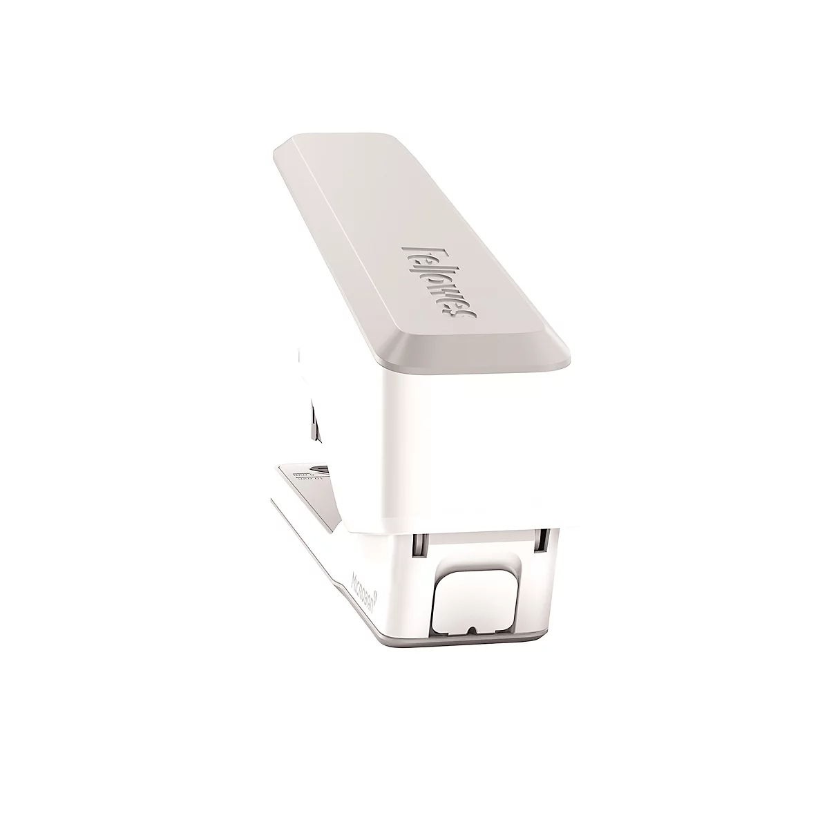 Fellowes LX850™ nietmachine, stevige strips, tot 25 vel, 24/6 of 26/6 nietjes, Microban® antibacteriële technologie, wit