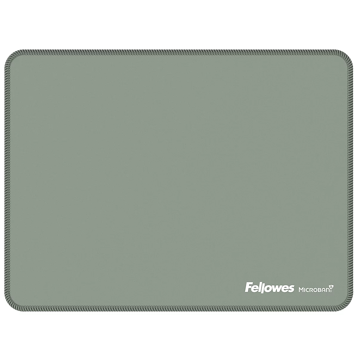 Maus und Mauspad, grau, Fellows-Logo.