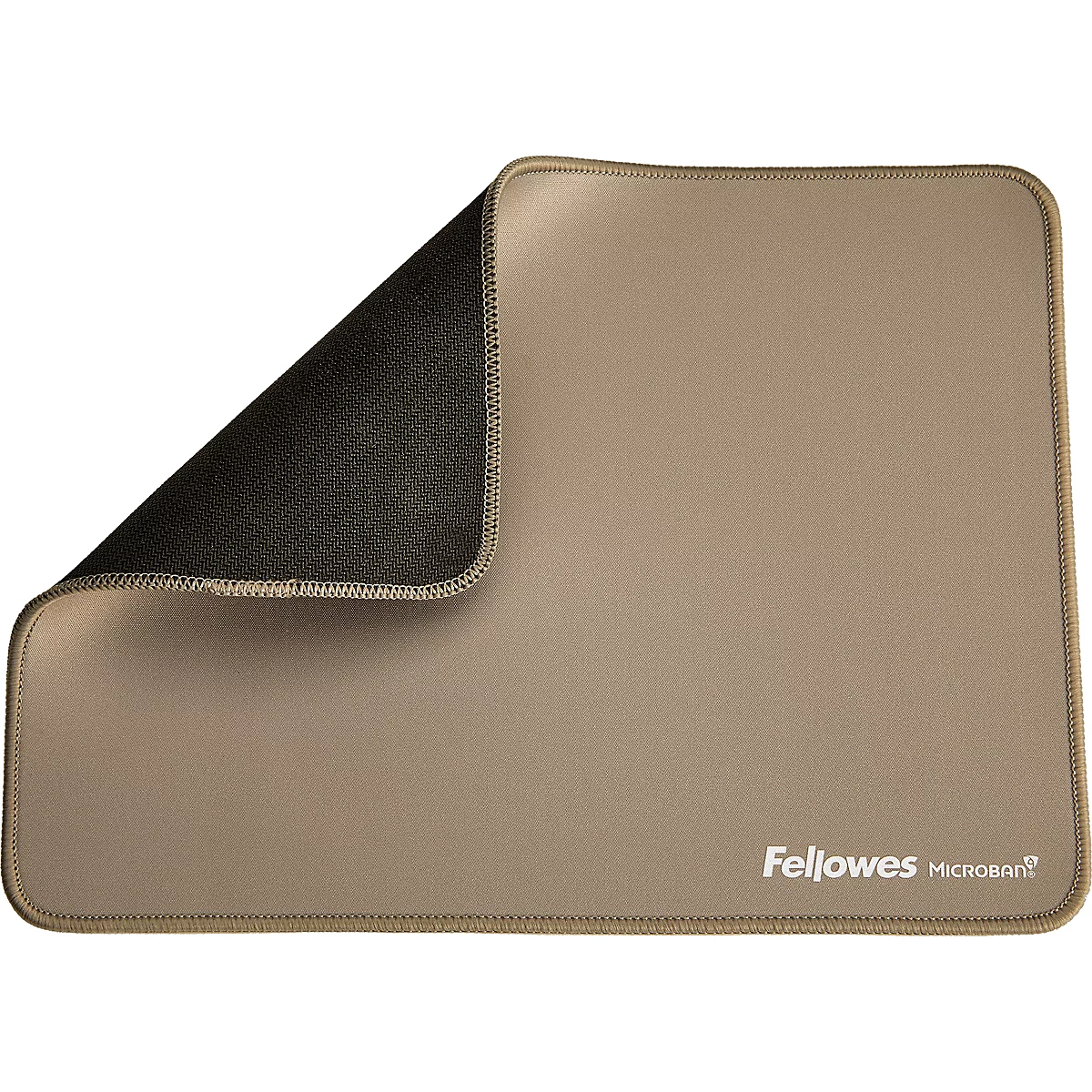 Schwarze Laptoptasche mit einem Laptop und einem Mauspad.