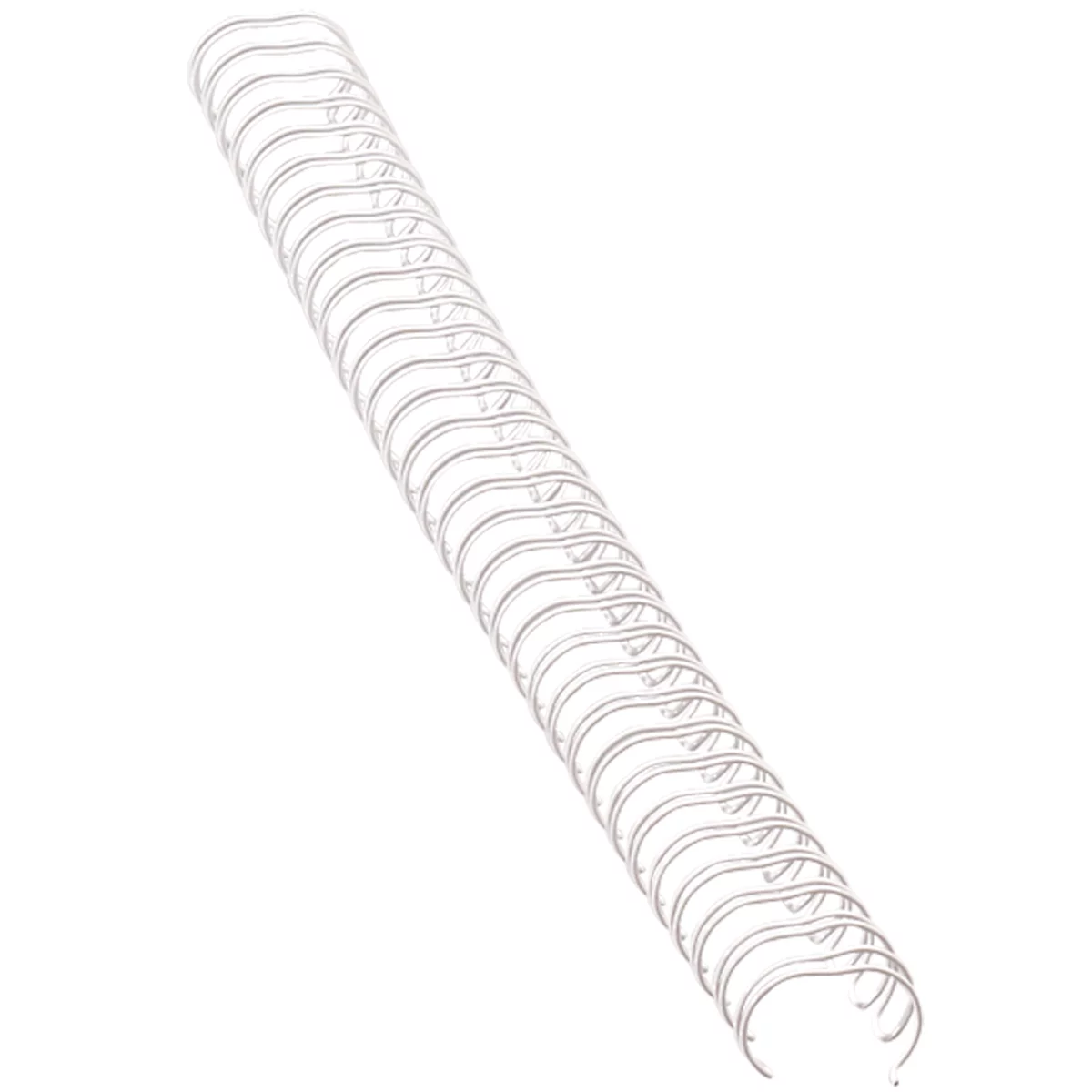 Fellowes metalen inbindruggen, formaat 14 mm, 100 stuks, voor 34-gaats inbindmachines metalen inbindrug, wit, 100