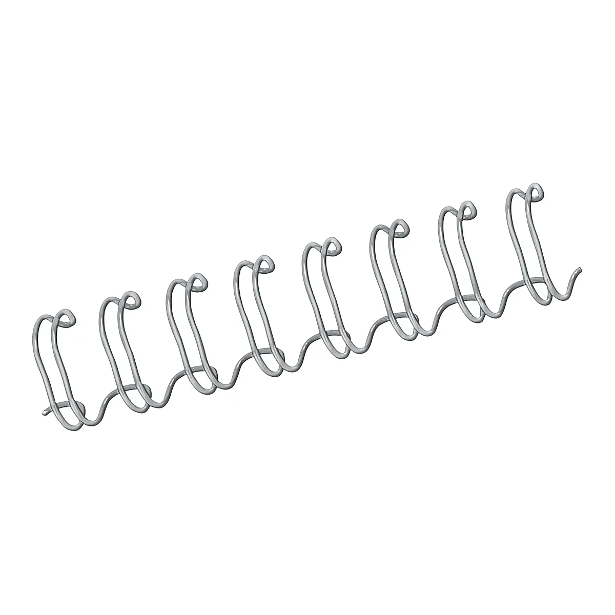 Fellowes metalen inbindruggen, formaat 14 mm, 100 stuks, voor 34-gaats inbindmachines metalen inbindrug, zilver, 100