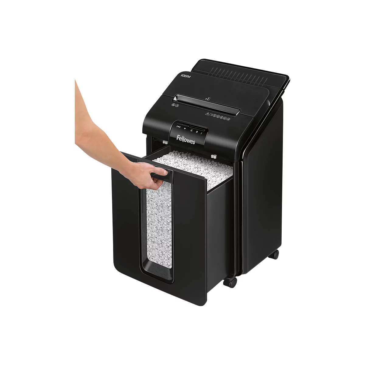 Fellowes® Papiervernietiger AutoMax 100M, snippers 4 x 10 mm, P-4