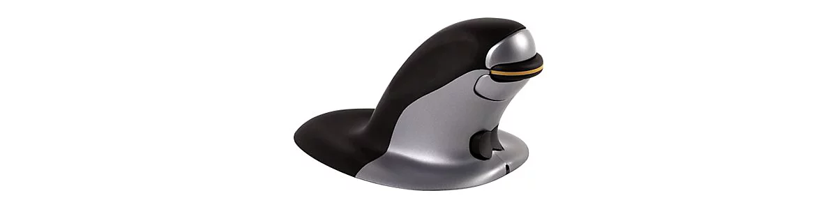 Fellowes Penguin Medium - Vertikale Maus - ergonomisch - rechts- und linkshändig - Laser - kabellos