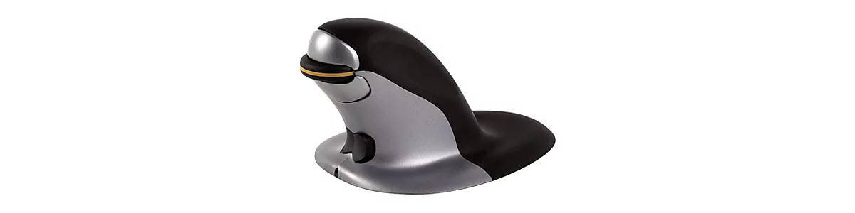 Fellowes Penguin Medium - Vertikale Maus - ergonomisch - rechts- und linkshändig - Laser - kabellos