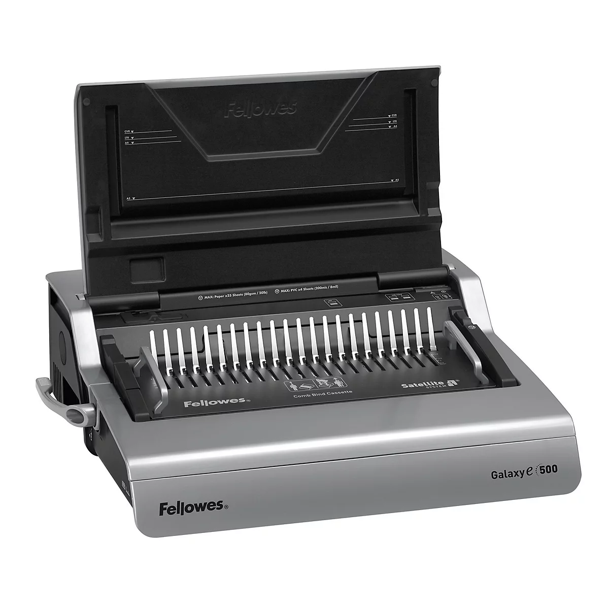 Fellowes plastic-inbindmachine Galaxy-E 500, stanscapaciteit 500 vel, inbindcapaciteit 500 vel