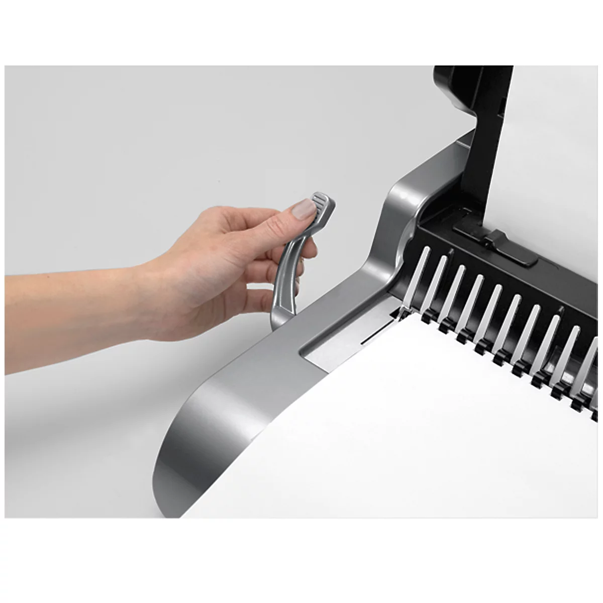 Fellowes plastic-inbindmachine Quasar-E, stanscapaciteit 25 vel, inbindcapaciteit 500 vel
