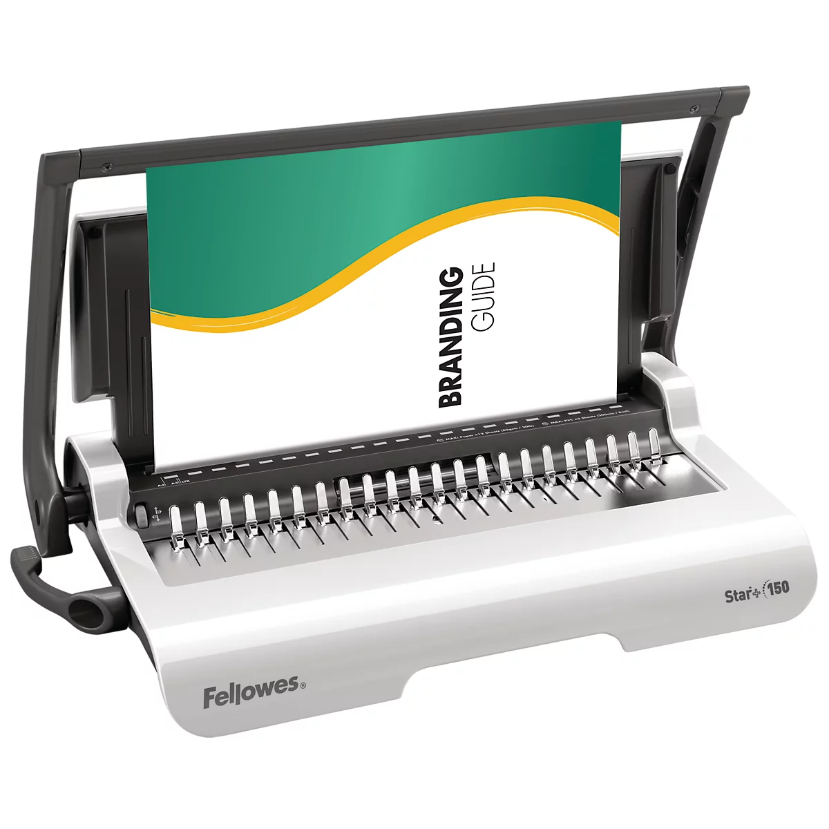Fellowes plastic-inbindmachine Star+, stansvermogen 15 vel, inbincapaciteit 150 vel