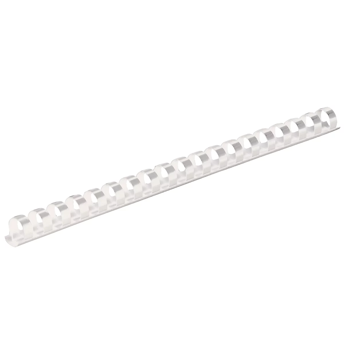 Fellowes plastic inbindruggen, formaat 12 mm, 100 stuks, voor inbindmachines plastic inbindrug wit