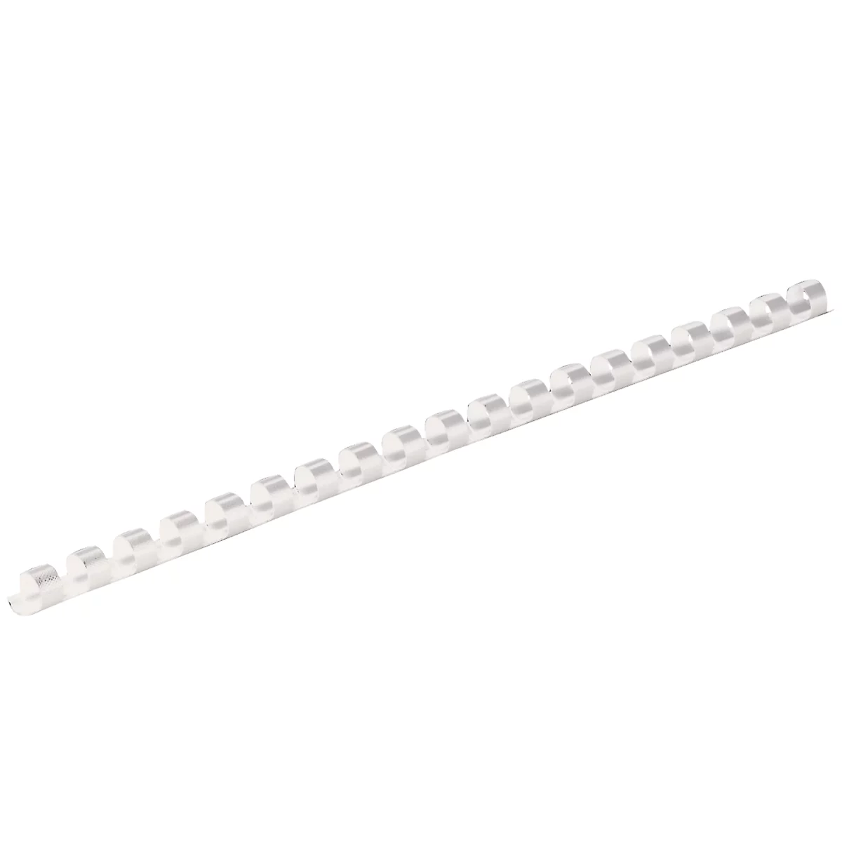 Fellowes plastic inbindruggen, formaat 6 mm, 25 stuks, voor inbindmachines plastic inbindrug wit, 25 stuks