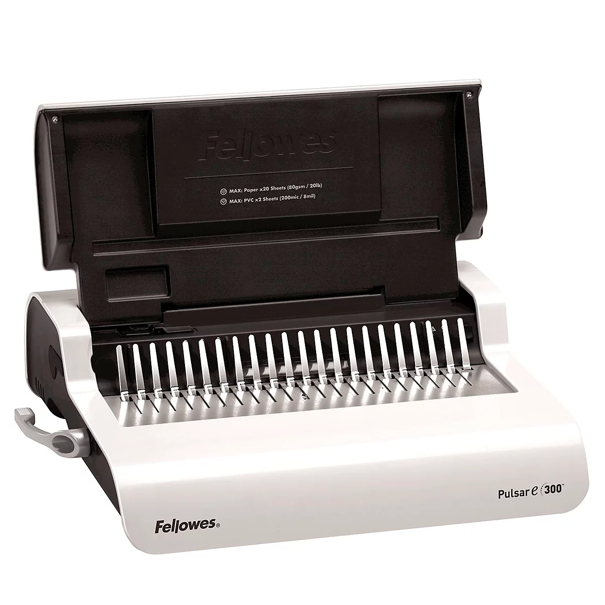 Fellowes Plastikbindegerät Pulsar-E, Stanzkap. 15 Blatt, Bindekapazität 300 Blatt