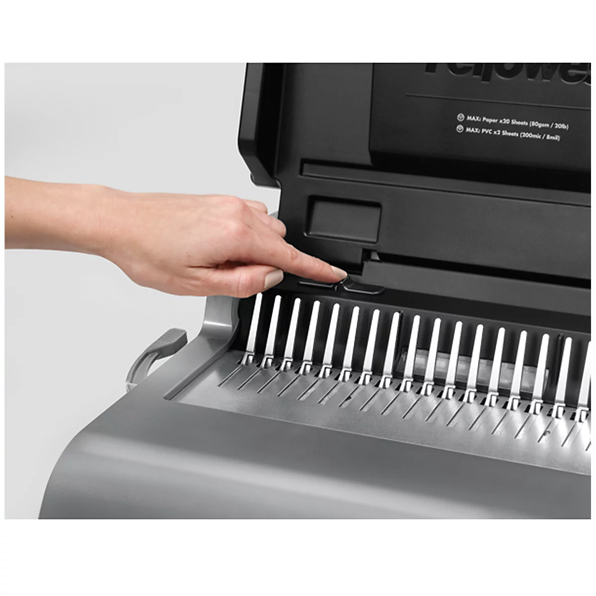 Fellowes Plastikbindegerät Quasar-E, Stanzkap. 25 Blatt, Bindekapazität 500 Blatt