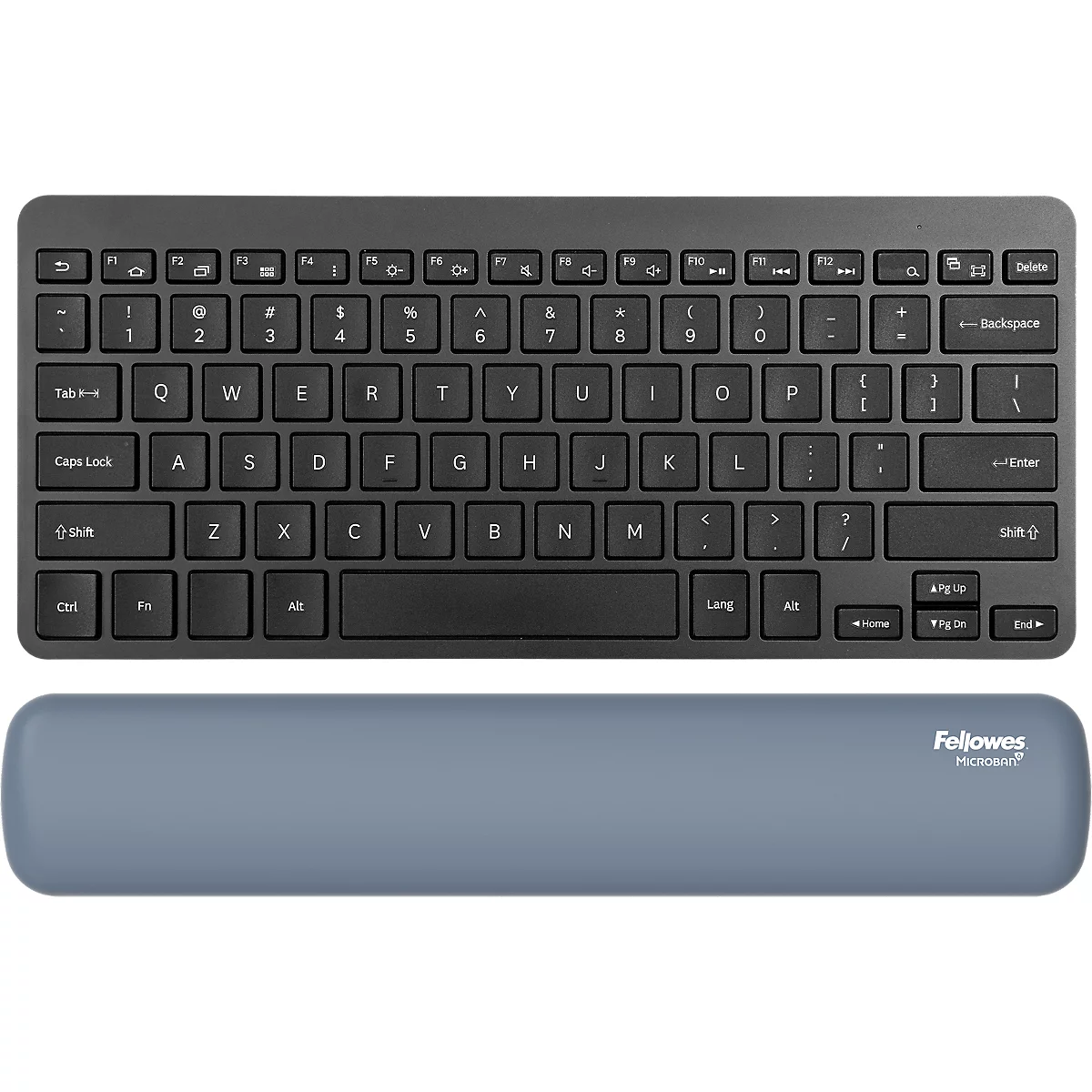 Graue, rechteckige Silikon-Eiswürfelform mit Wabenmuster.