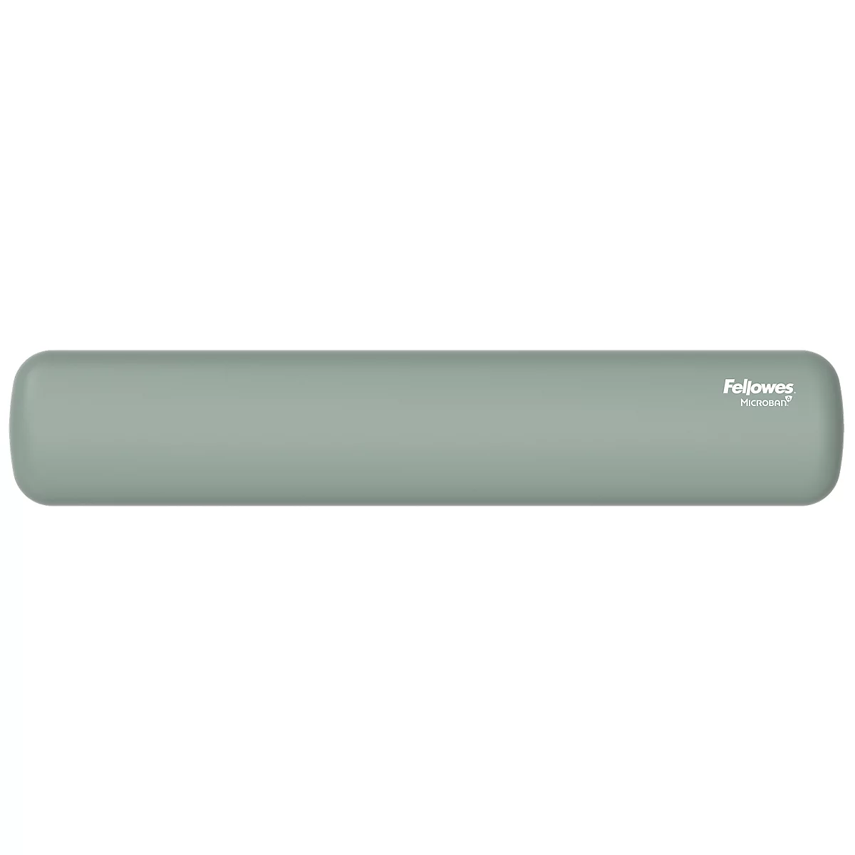 Nahaufnahme einer Person, die mit einer Tastatur und Maus auf einem Schreibtisch arbeitet. Handauflage und Mauspads sind hellgrün.